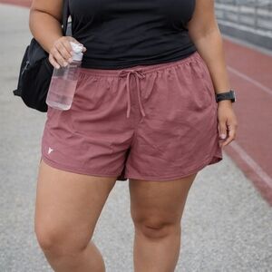 Old Navy Active Women’s Athletic Shorts 3X Mauve Go-Dry Mid Rise 3" Inseam Runni